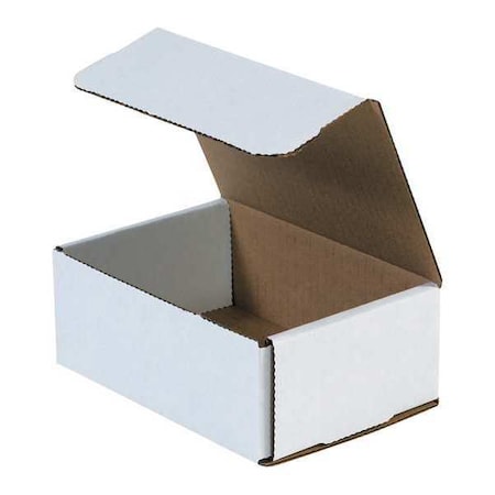 6 1/2 in x 4 1/2 in x 2 1/2 in Inside H, Literature Mailer, White, Corrugate, Single Wall MPN:MRX5X