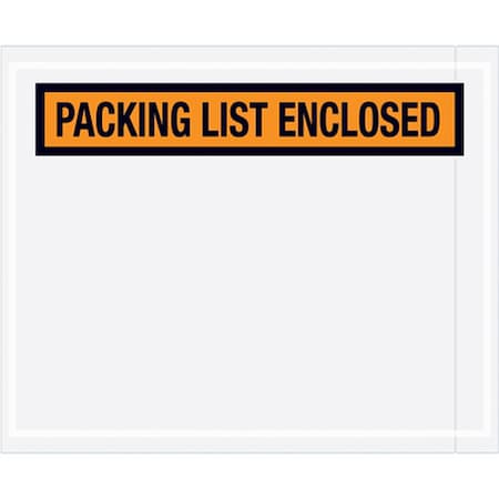 Packing List Envelopes, Orange, PK1000 MPN:PL12