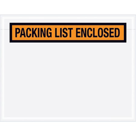 Packing List Envelopes, Orange, PK1000 MPN:PL19