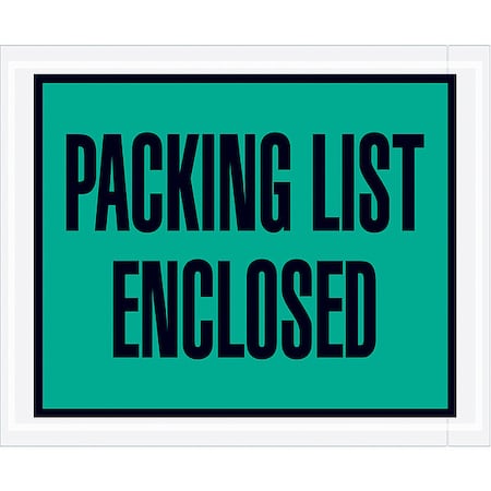Packing List Envelopes, Green, PK1000 MPN:PL404
