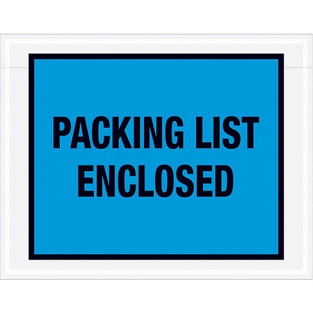 Packing List Envelopes, Blue, PK1000 MPN:PL407