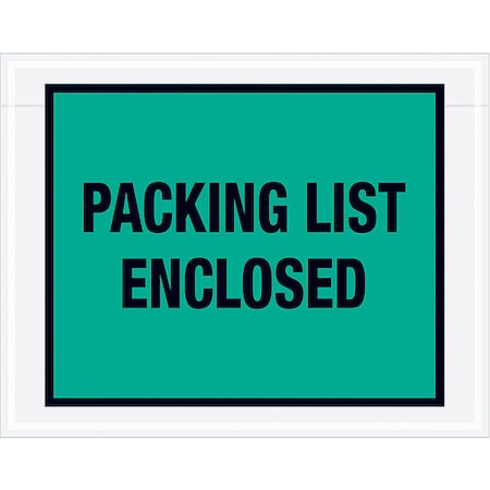 Packing List Envelopes, Green, PK1000 MPN:PL408