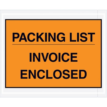 Packing List Envelopes, Orange, PK1000 MPN:PL417