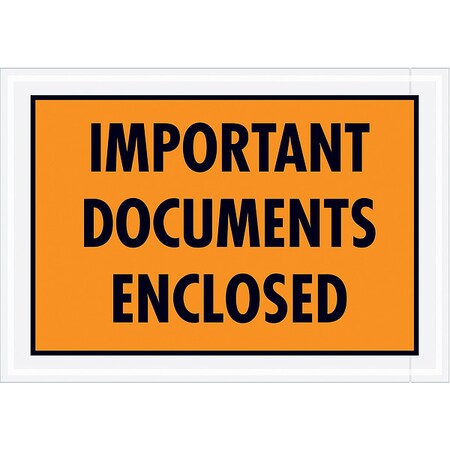 Packing List Envelopes, Orange, PK1000 MPN:PL421