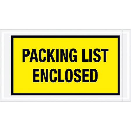 Packing List Envelopes, Yellow, PK1000 MPN:PL425