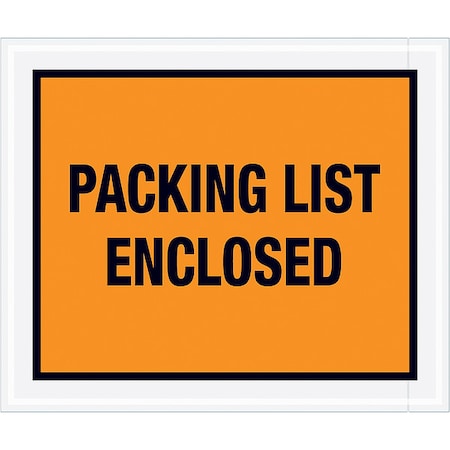 Packing List Envelopes, Orange, PK500 MPN:PL429