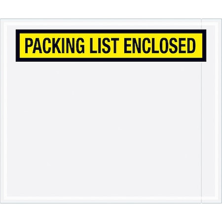 Packing List Envelopes, Yellow, PK500 MPN:PL433