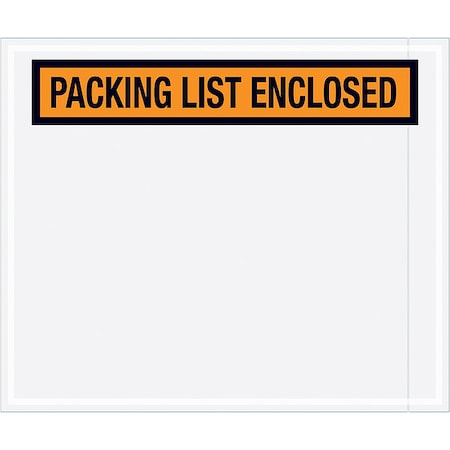 Packing List Envelopes, Orange, PK500 MPN:PL434