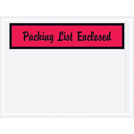 Packing List Envelopes, Red, PK1000 MPN:PL444