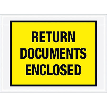 Packing List Envelopes, Yellow, PK1000 MPN:PL448