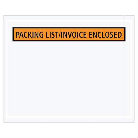 Packing List Envelopes, Orange, PK1000 MPN:PL462