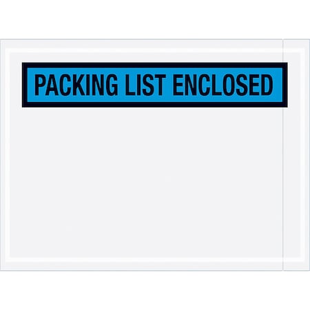 Packing List Envelopes, Blue, PK1000 MPN:PL488