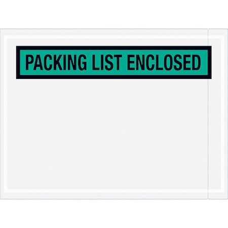 Packing List Envelopes, Green, PK1000 MPN:PL489