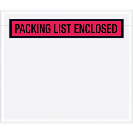 Packing List Envelopes, Red, PK1000 MPN:PL491