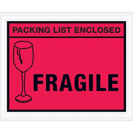 Packing List Envelopes, Red, PK1000 MPN:PL493
