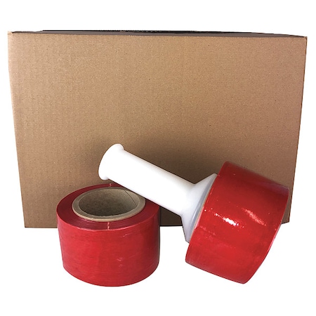 Stretch Wrap, 80 ga, Red, Standard Duty MPN:PSD38010