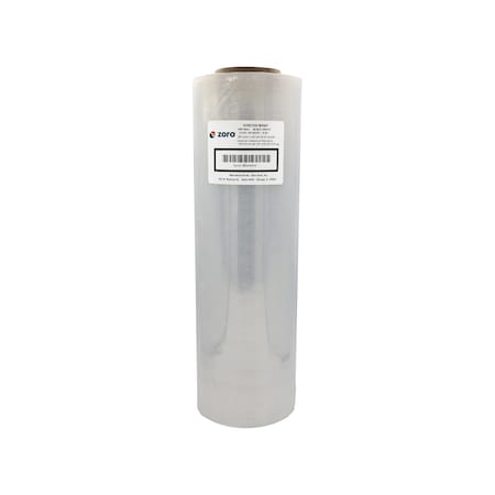 Hand Stretch Wrap, 18 in x 1500 ft, 80 Gauge, Clear, 1 Roll MPN:PVT1880RZ