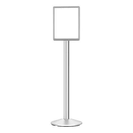 Floor Sign Holder, Silver, 50