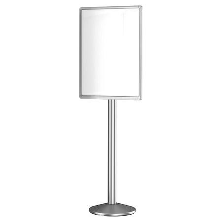 Floor Sign Holder, Silver, 64