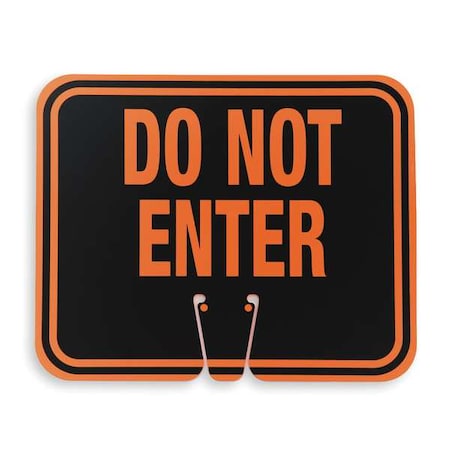 Traffic Cone Sign, 10 3/8 in H, 12 3/4 in W, 03-550-DNEG MPN:03-550-DNEG