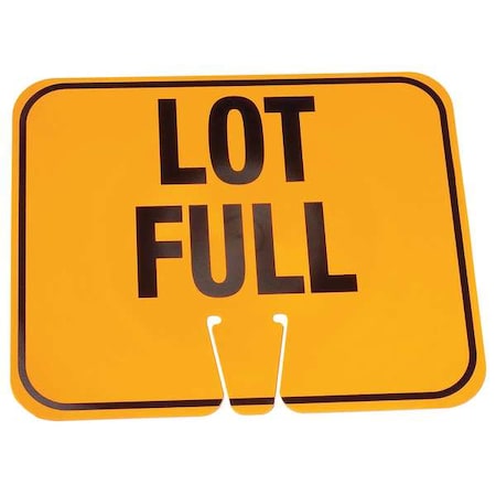 Traffic Cone Sign, 10 1/2 in H, 12 3/4 in W, 03-550-LF MPN:03-550-LF
