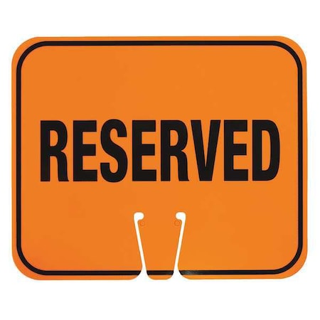 Traffic Cone Sign, 10 3/8 in H, 12 3/4 in W, 03-550-R MPN:03-550-R
