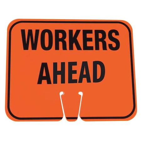 Traffic Cone Sign, 10 1/2 in H, 12 3/4 in W, 03-550-WAH MPN:03-550-WAH