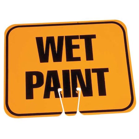 Traffic Cone Sign, 10 1/2 in H, 12 3/4 in W, 03-550-WP MPN:03-550-WP