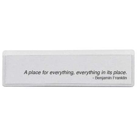 Magnetic Label Holder, 1 x 4 In, PK100 MPN:10E822