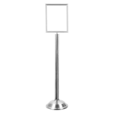 Sign Holder, 11In x 14 In Frame, Chrome MPN:1310T-1P-1114HD-V