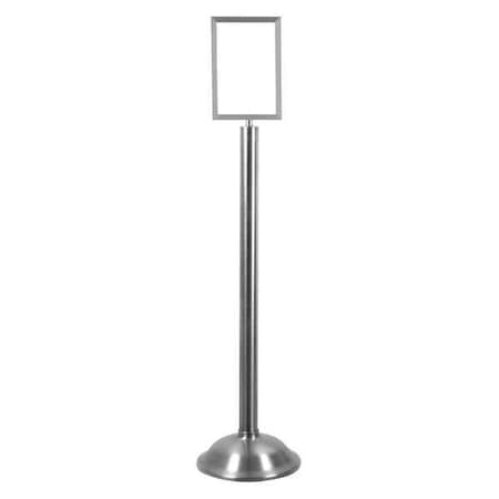 Sign Holder, 7In X 11In Frame, Satin Chr MPN:1310T-1S-0711HD-V