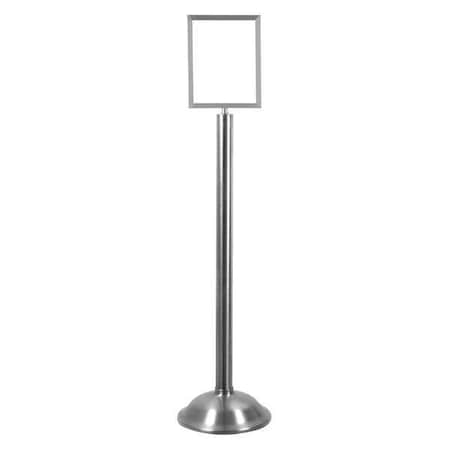 Sign Holder, 8-1/2In x 11In Frame, Chrome MPN:1310T-1S-8511HD-V