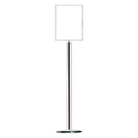 Sign Holder, 11In x 14In Frame, Chrome MPN:1310U-1P-1114HD-V