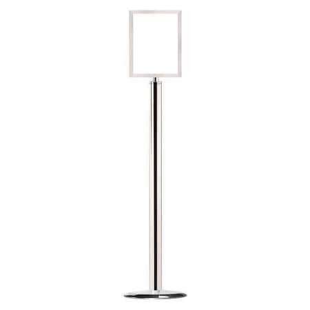 Sign Holder, 8-1/2In x 11In Frame, Chrome MPN:1310U-1P-8511HD-V