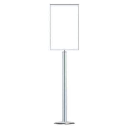 Sign Holder, 14In x 22In Frame, Chrome MPN:1310U-1S-1422HD-V