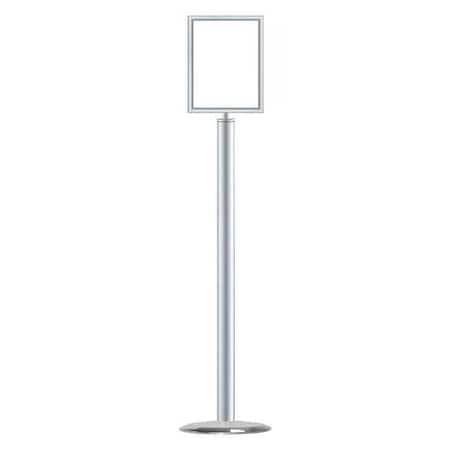 Sign Holder, 8-1/2In x 11In Frame, Chrome MPN:1310U-1S-8511HD-V