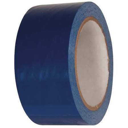 Floor Marking Tape, vinyl, No Legend, Blue, 2 in W., 2.4 mil Thickness MPN:15D717