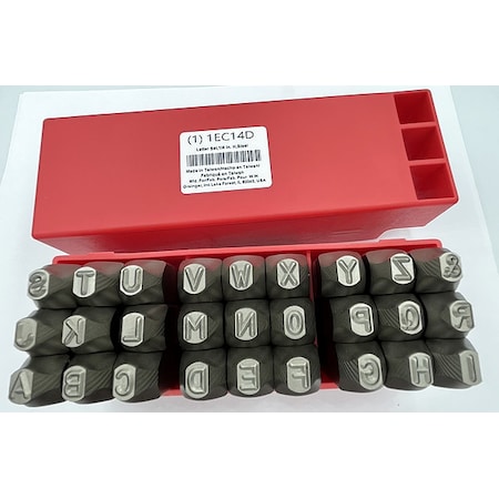 Hand Stamp Kit, Letter Set MPN:1EC14
