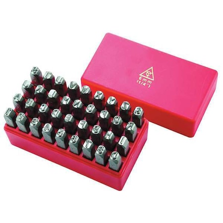 Hand Stamp Kit, Letter/Number Set MPN:1F111