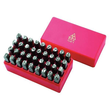 Hand Stamp Kit, Letter/Number Set MPN:1F112