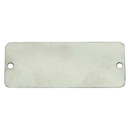 Blank Tag, Aluminum, 1 in H x 2 in W, Silver, Rectangle, 100 PK MPN:20LT21