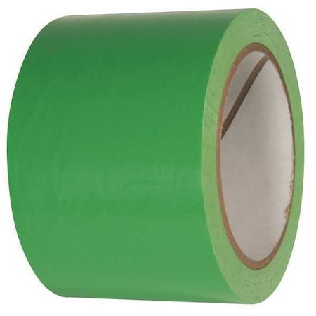 Floor Marking Tape, vinyl, No Legend, Green, 3 in W., 2.4 mil Thickness, 2 PK MPN:24WH20