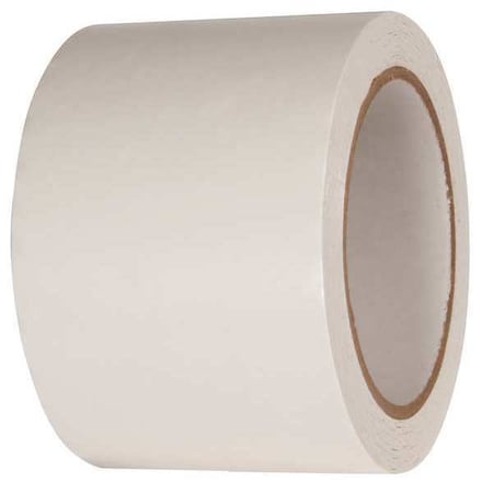 Floor Marking Tape, vinyl, Solid, White, 3 in W., 2.2 mil Thickness, 2 PK MPN:24WH28