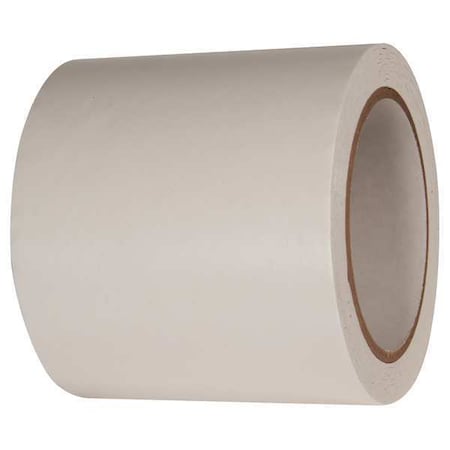 Floor Marking Tape, vinyl, No Legend, White, 4 in W., 2.2 mil Thickness, 2 PK MPN:24WH29