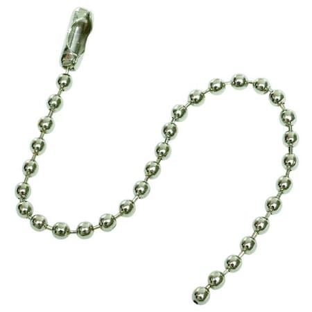 Beaded Chain, 4 1/2 in L, Iron, PK100 MPN:2YB23