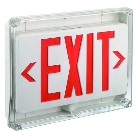 Exit Sign, White, 1 Face(s), LED, Universal Mount, Nickel Cadmium (Formerly LumaPro) MPN:35GW98