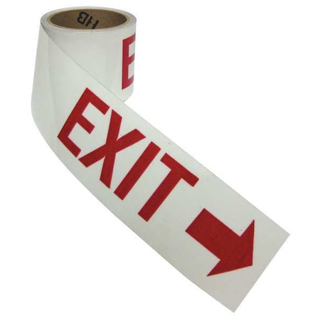 Floor Marking Tape, Message, Green, 3 in W., 10 mil Thickness MPN:3TZT1