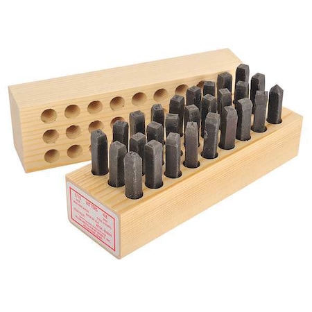 Hand Stamp Kit, Letter Set, PK26 MPN:3XDH3