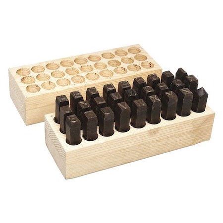 Hand Stamp Kit, Letter Set MPN:3XDH9