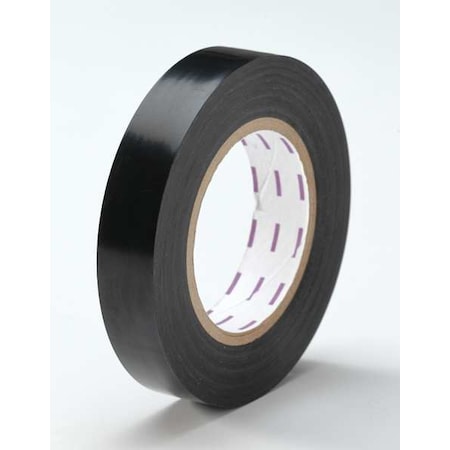 Floor Marking Tape, vinyl, No Legend, Black, 1 in W., 5 mil Thickness MPN:3YRY8
